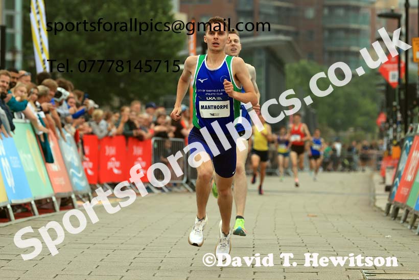 Mens 2024 UK Athletics 5k Road Champs., Newcastle/Gateshead Quayside.  Photo: David T. Hewitson/Sports for All Pics